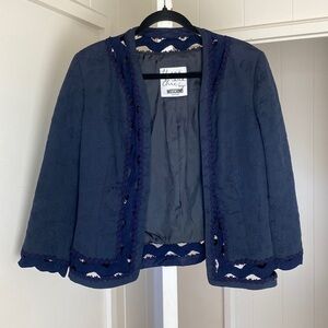 Moschino Cheap and Chic Navy Blue Blazer size 10